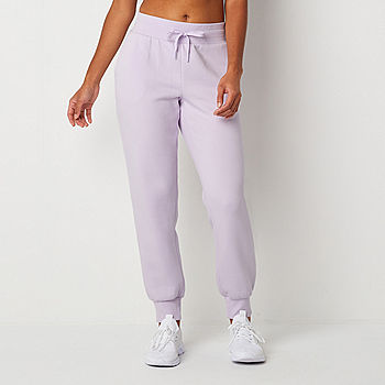 Xersion Womens Fleece Mid Rise Tall Jogger Pant, Color: Pastel Lavender -  JCPenney
