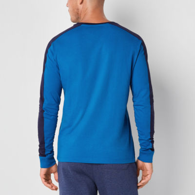 U.S. Polo Assn. Colorblock Mens Crew Neck Long Sleeve Pocket T-Shirt