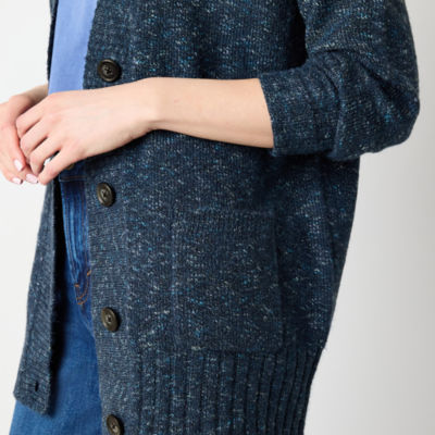 a.n.a Tall Womens Long Sleeve Open Front Cardigan