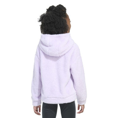 adidas Big Kid Girls Long Sleeve Embroidered Active Hoodie