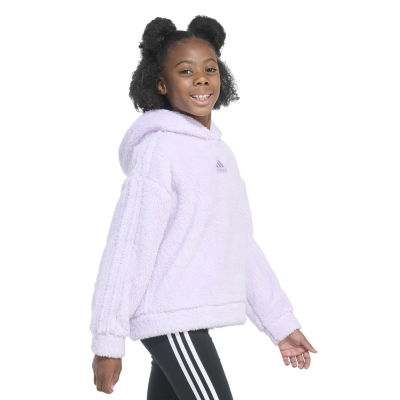 adidas Big Kid Girls Long Sleeve Embroidered Active Hoodie