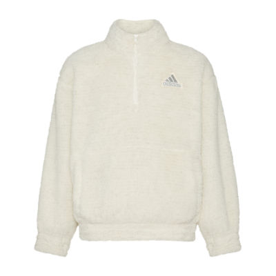 adidas Big Kid Girls Mock Neck Embroidered Long Sleeve Sweatshirt