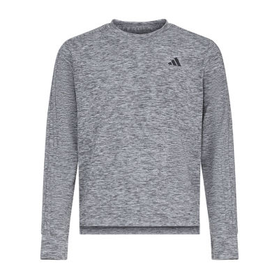 adidas Big Kid Girls Crew Neck Long Sleeve Regular Fit Graphic T-Shirt