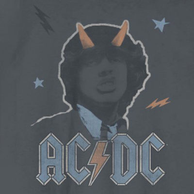 Mens Short Sleeve AC/DC Graphic T-Shirt