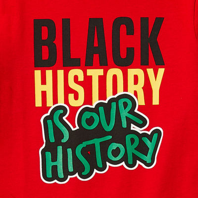 Hope & Wonder Black History Month Toddler Long Sleeve 'Black Is Our History' Graphic T-Shirt