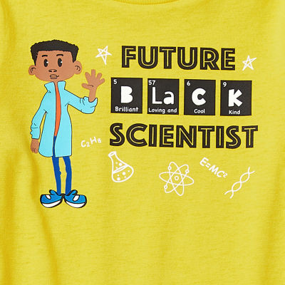 Hope & Wonder Black History Month Toddler Long Sleeve 'Future Scientist' Graphic T-Shirt