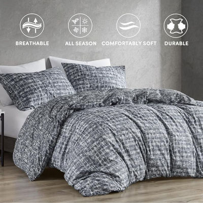 510 Design Maca Textured Printed Reversible Lightweight Comforter Set