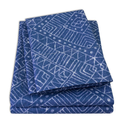 Sweet Home Collection Parkview Printed Wrinkle Resistant Deep Pocket Sheet Set