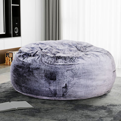 Sealy® Bala Faux Fur Memory Foam Bean Bag Chair