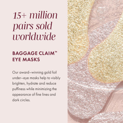 Wander Beauty Baggage Claim Eye Masks Gold