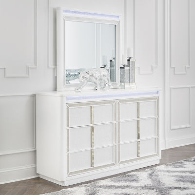 Signature Design by Ashley Chalanna 6-Drawer Dresser with Mirror