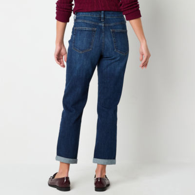 St. John's Bay Womens Mid Rise Regular Fit Jean