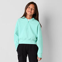 Xersion Little & Big Girls Zipper Hoodie, Large (14.5/16.5) Plus, Blue