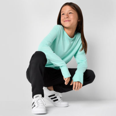 Xersion Little & Big Girls Crew Neck Long Sleeve T-Shirt