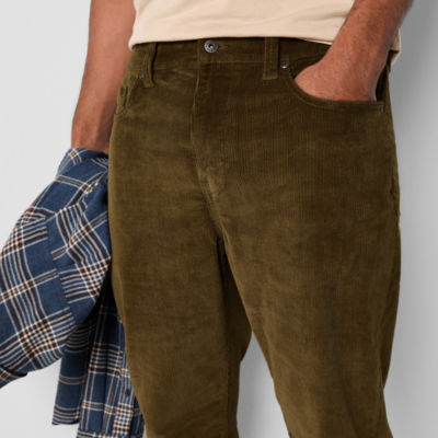 mutual weave Mens Slim Fit Corduroy Pant