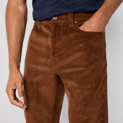 mutual weave Mens Slim Fit Corduroy Pant