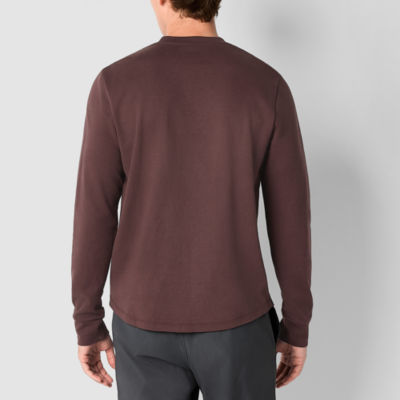 Stylus Mens Crew Neck Long Sleeve Pocket T-Shirt