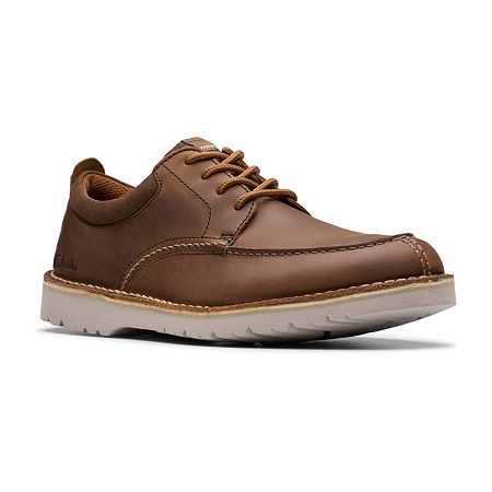 Clarks Mens Eastridge Low Oxford Shoes, 12 Medium, Brown