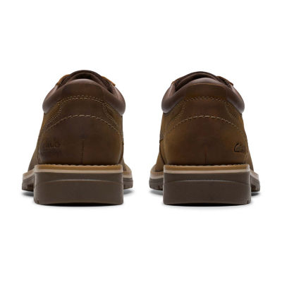 Clarks Morris Mens Closed Toe Oxford Shoes Color Brown JCPenney