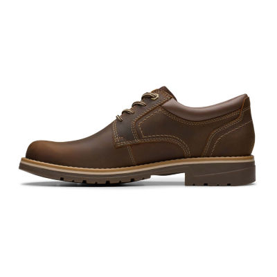 Clarks Morris Mens Round Closed Toe Oxford Shoes