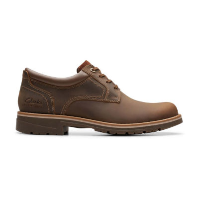 Clarks Morris Mens Round Closed Toe Oxford Shoes