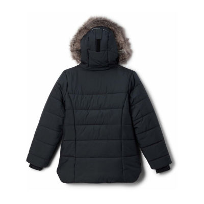 Columbia Little & Big Girls Hooded Heavyweight Katelyn Crest Quilted Jacket