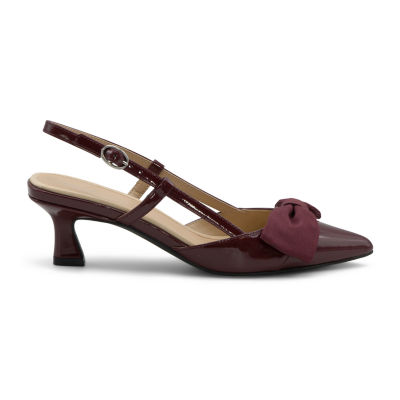 Adrienne Vittadini   Sapphire Womens Pointed Closed Toe Kitten Heel Pumps