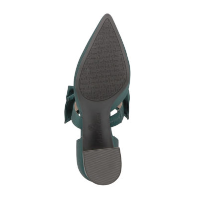 Charles David Andre Womens Pointed Closed Toe Block Heel Pumps