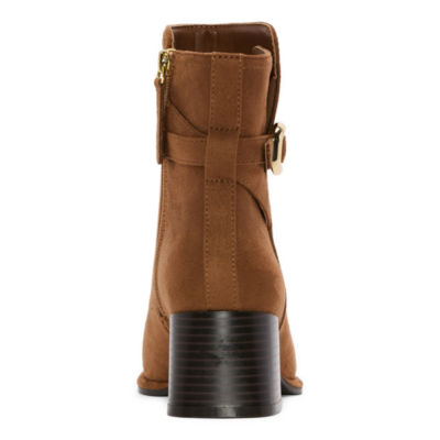 Liz Claiborne Womens Gillis Block Heel Booties