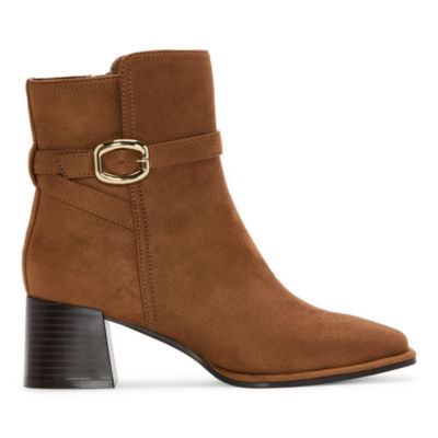 Liz Claiborne Womens Gillis Block Heel Booties