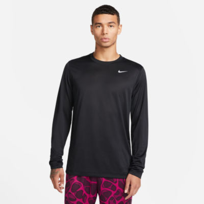 Nike Mens Crew Neck Long Sleeve Dri-Fit T-Shirt
