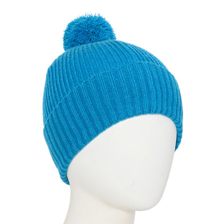 St. John's Bay Solid Womens Beanie In Blue