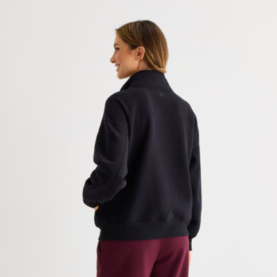 Xersion Womens Oversized Super Soft Fleece Half Zip Pullover