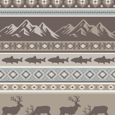 Linery Animal Stripe Reversible Quilt Set