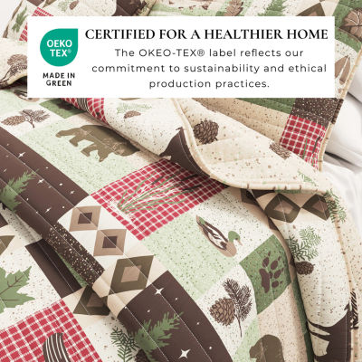 Linery Animal Mosaic Reversible Quilt Set
