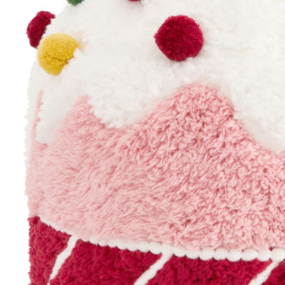 North Pole Trading Co. Cupcake Throw Pillow