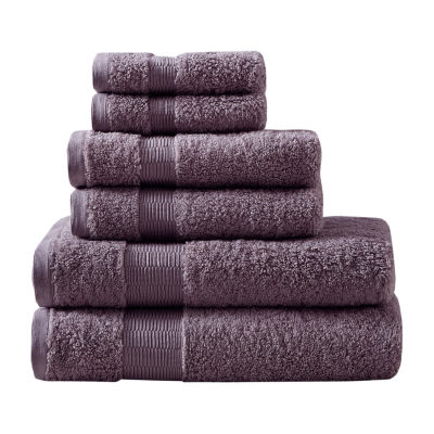 Madison Park Signature Luxor 6-pc. Solid Bath Towel Set - JCPenney