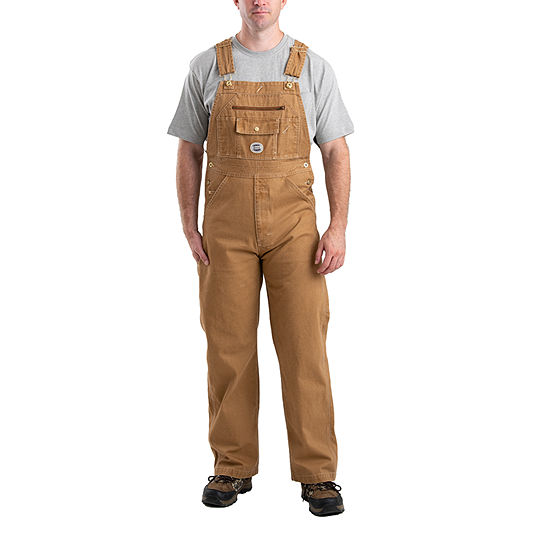 Berne Vintage Washed Duck Bib Mens Big and Tall Workwear Overalls