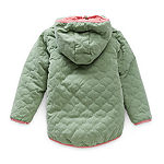 Okie Dokie Toddler Girls Reversible Midweight Quilted Jacket