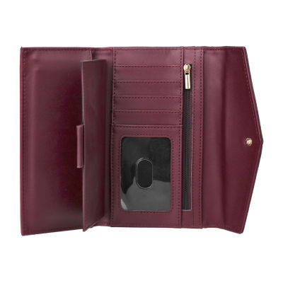 Julia Buxton Organizer Clutch Womens RFID Blocking Wallet