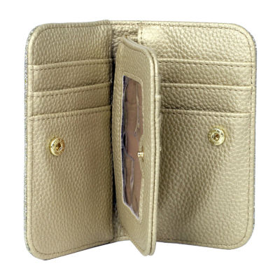 Julia Buxton Snap Card Case Womens RFID Blocking Wallet