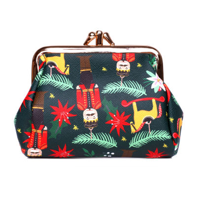 Julia Buxton Triple Frame Womens RFID Blocking Wallet, Color Holiday