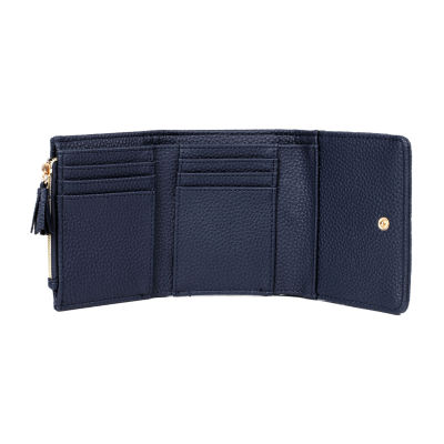 Julia Buxton Medium Trifold Womens RFID Blocking Trifold Wallet