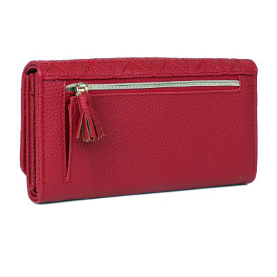 Julia Buxton Bianca Womens RFID Blocking Envelope Wallet