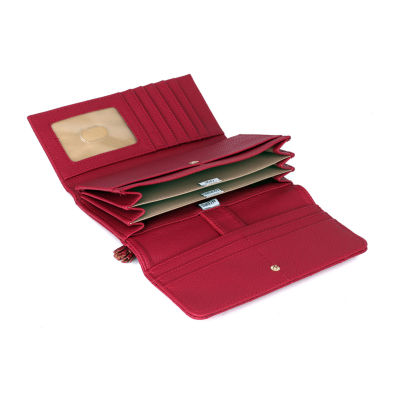 Julia Buxton Bianca Womens RFID Blocking Envelope Wallet