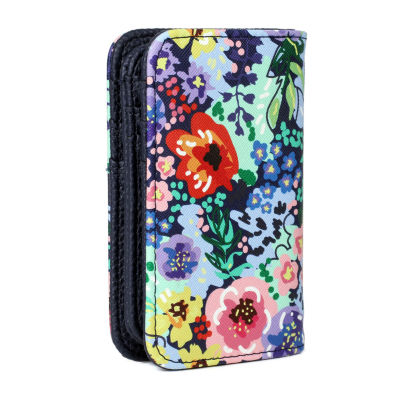 Julia Buxton Snap Card Case Womens RFID Blocking Wallet