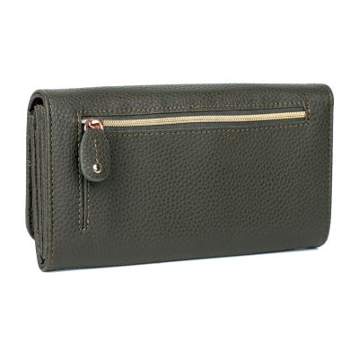 Julia Buxton Bianca Womens RFID Blocking Envelope Wallet