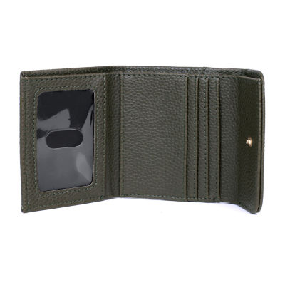 Julia Buxton Mini Trifold Womens RFID Blocking Trifold Wallet
