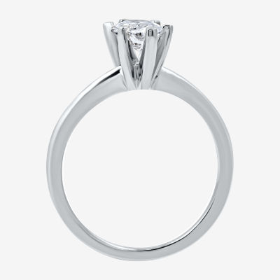 1 CT. Lab-Grown (G / SI1-SI2) Diamond Marquise-cut Solitaire Engagement Ring in 10K or 14K Gold