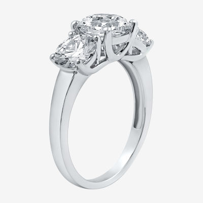 3 CT. T.W. Lab-Grown (G / SI1-SI2) Diamond Round 3-Stone Engagement Ring in 14K Gold